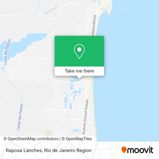 Raposa Lanches map