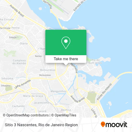 Sitío 3 Nascentes map