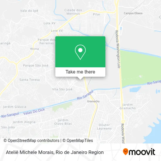 Ateliê Michele Morais map