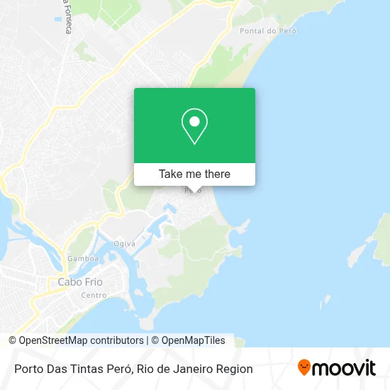 Porto Das Tintas Peró map
