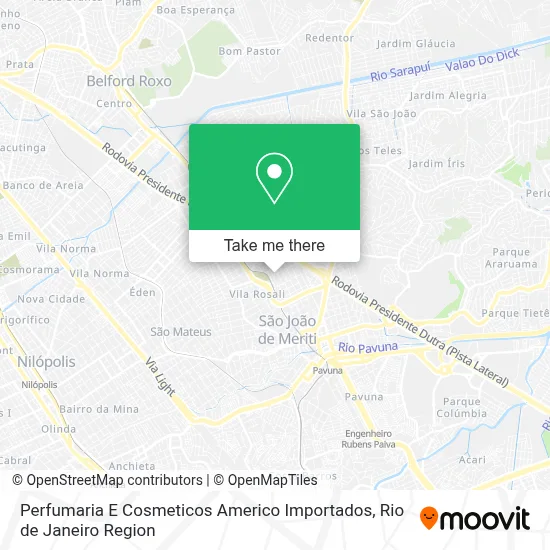 Perfumaria E Cosmeticos Americo Importados map
