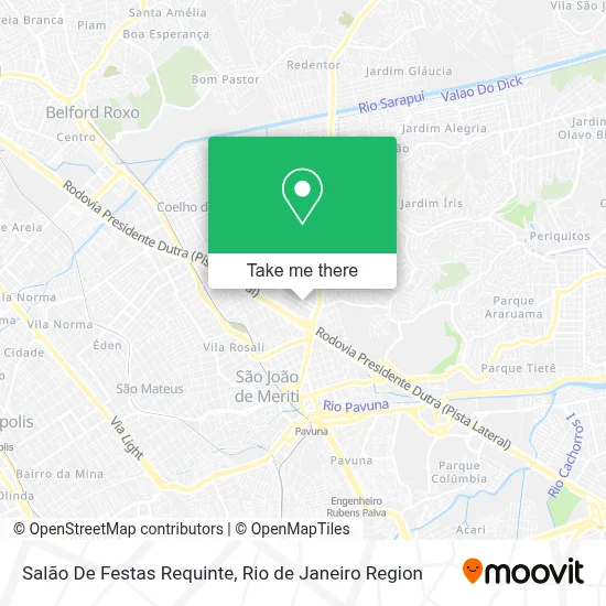 Salão De Festas Requinte map