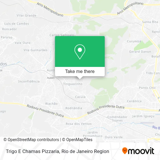 Trigo E Chamas Pizzaria map
