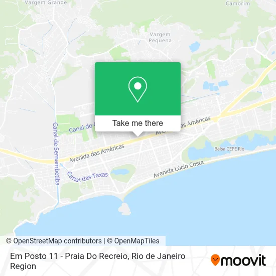 Em Posto 11 - Praia Do Recreio map
