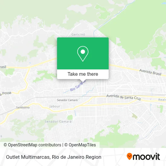 Outlet Multimarcas map