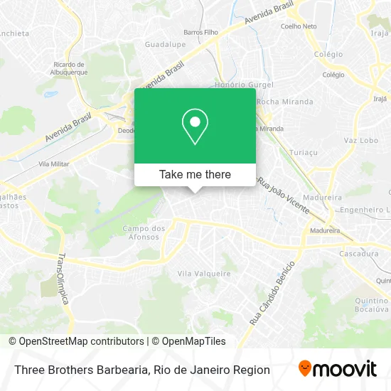 Three Brothers Barbearia map