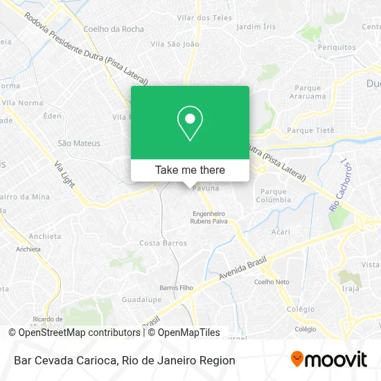 Bar Cevada Carioca map