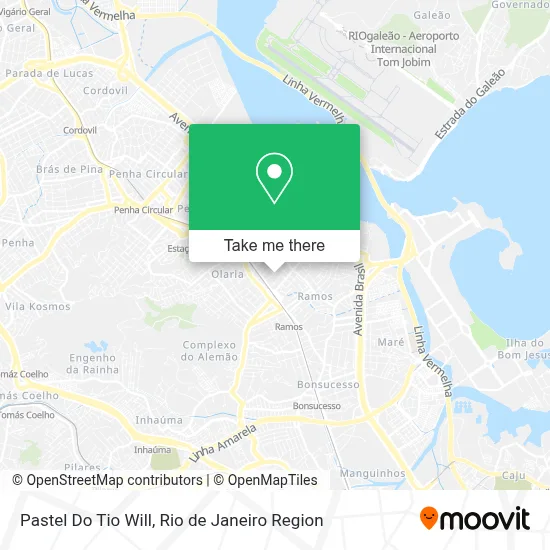 Pastel Do Tio Will map