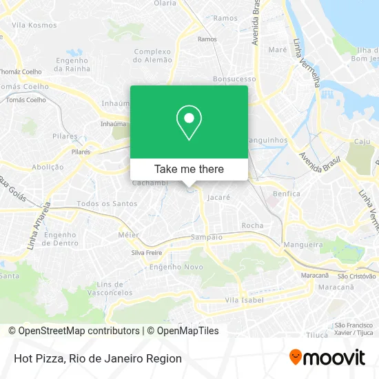 Hot Pizza map