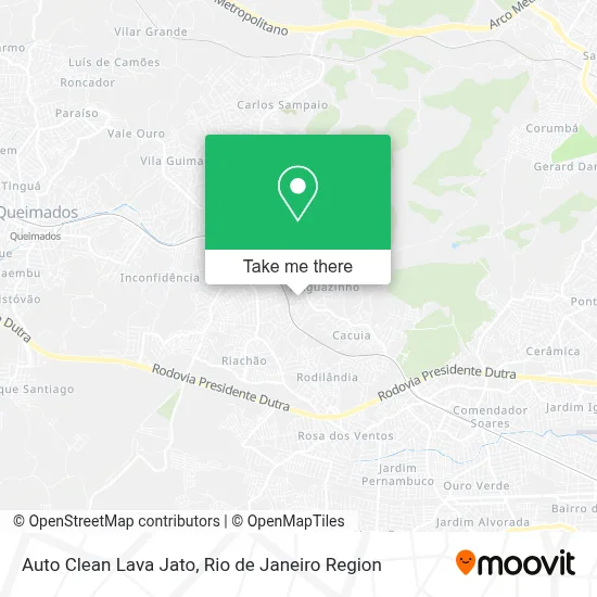 Auto Clean Lava Jato map
