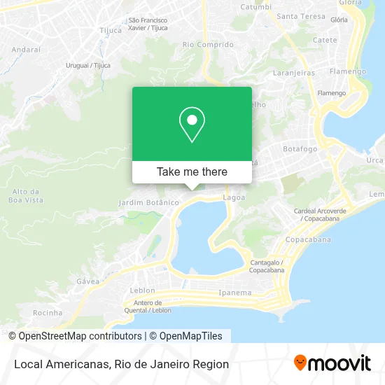 Local Americanas map
