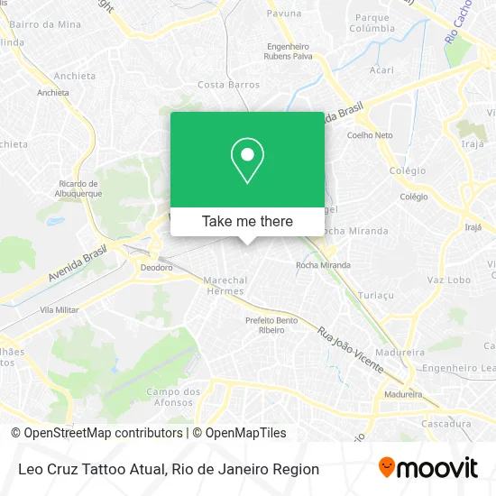 Leo Cruz Tattoo Atual map