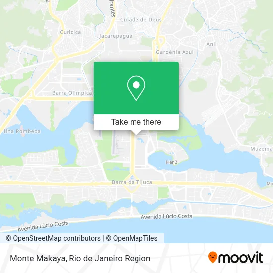 Monte Makaya map