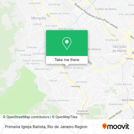 Primeira Igreja Batista map
