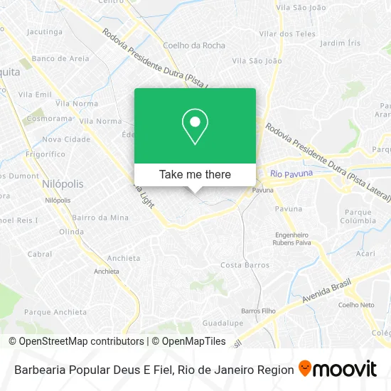Barbearia Popular Deus E Fiel map