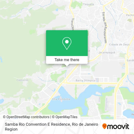Samba Rio Convention E Residence map