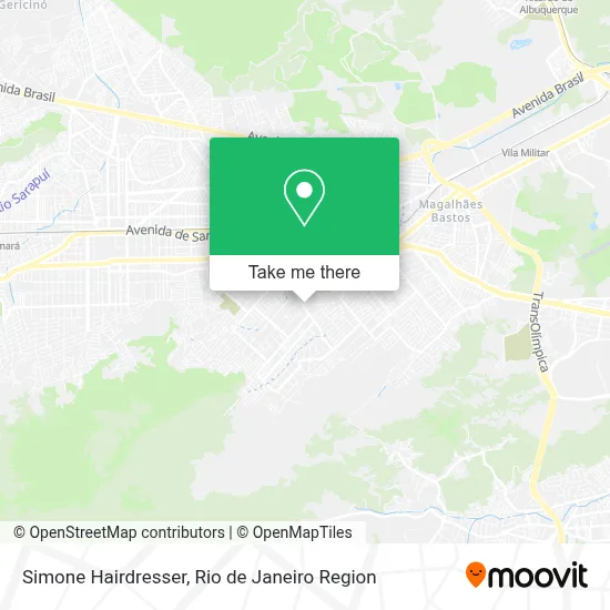 Simone Coiffeur map