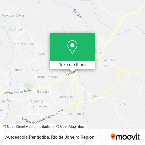 Autoescola Pendotiba map