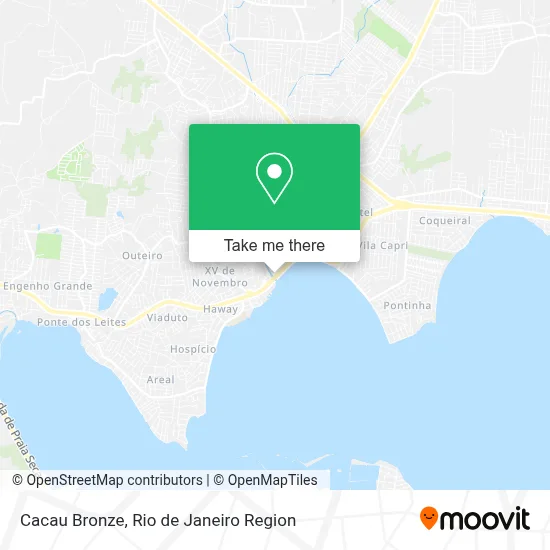 Cacau Bronze map