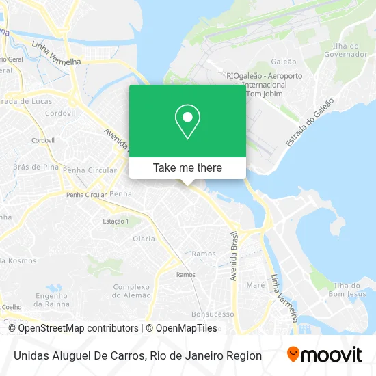 Unidas Aluguel De Carros map