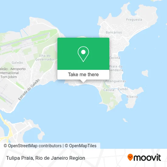 Tulipa Praia map