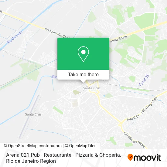 Arena 021 Pub - Restaurante - Pizzaria & Choperia map