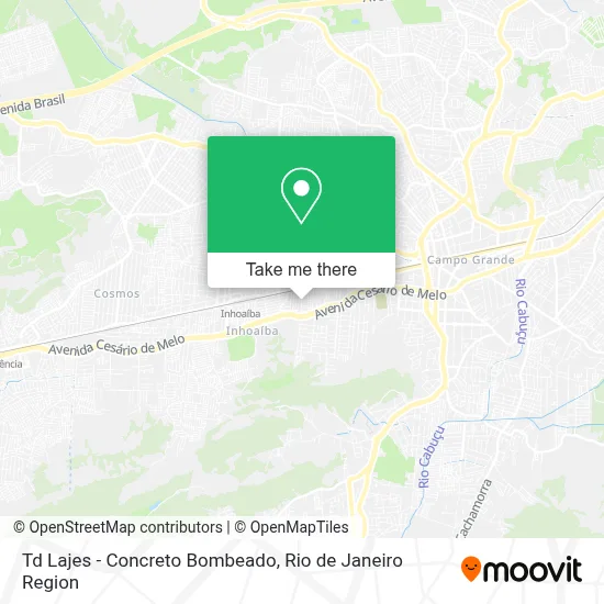 Td Lajes  - Concreto Bombeado map