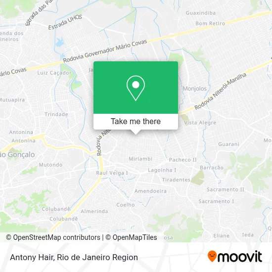 Antony Hair map