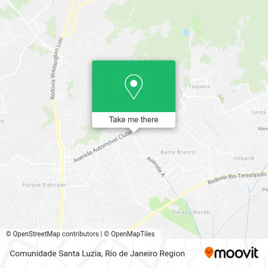 Comunidade Santa Luzia map