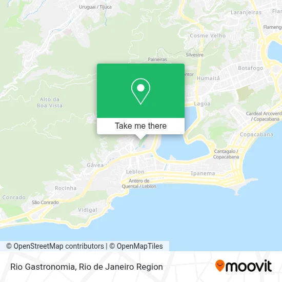 Rio Gastronomia map