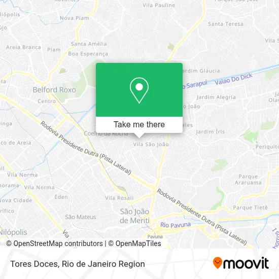 Tores Doces map