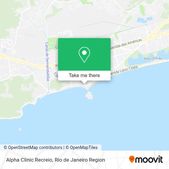Alpha Clinic Recreio map