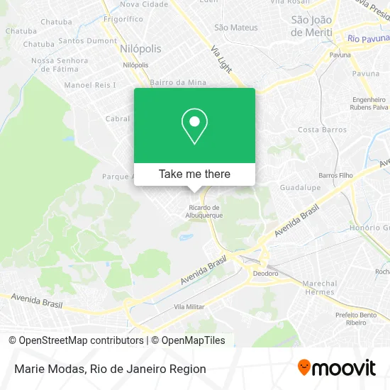 Marie Modas map