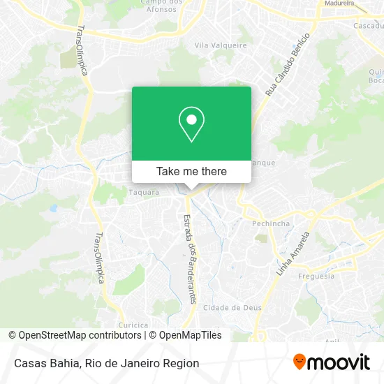 Casas Bahia map