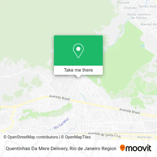 Quentinhas Da Mere Delivery map