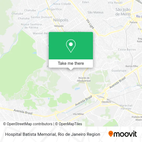 Hospital Batista Memorial map