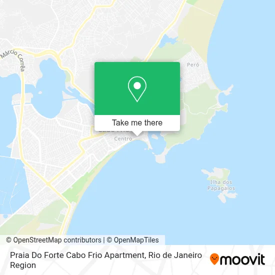 Praia Do Forte Cabo Frio Apartment map