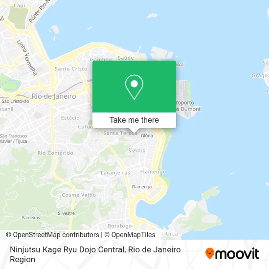 Ninjutsu Kage Ryu Dojo Central map