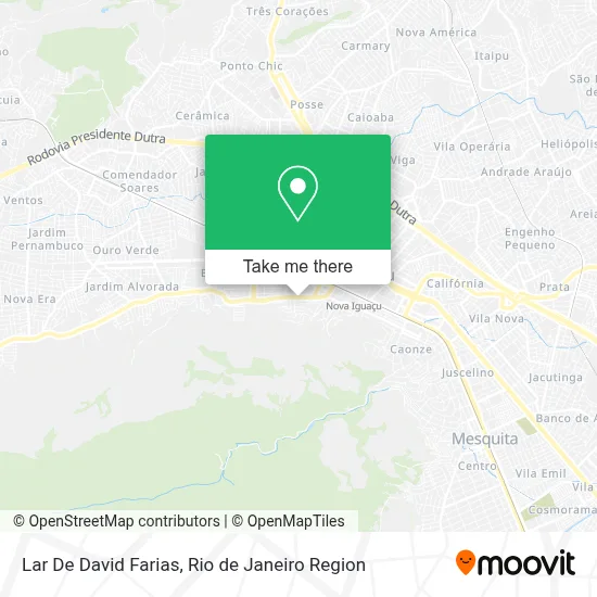 Lar De David Farias map
