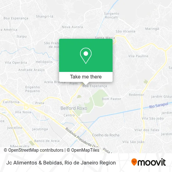 Jc Alimentos & Bebidas map