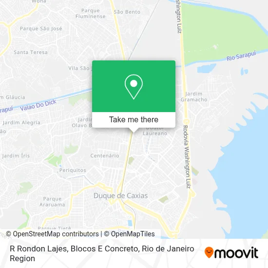 R Rondon Lajes, Blocos E Concreto map