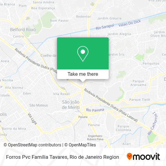 Forros Pvc Família Tavares map