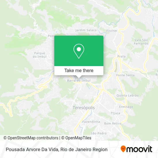 Pousada Arvore Da Vida map