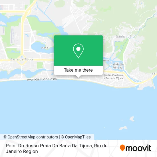 Point Do Russo Praia Da Barra Da Tijuca map