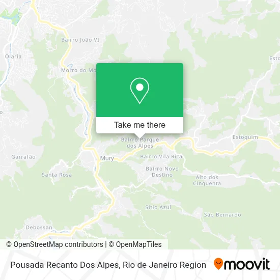 Pousada Recanto Dos Alpes map