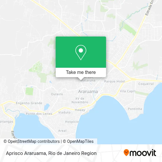 Aprisco Araruama map