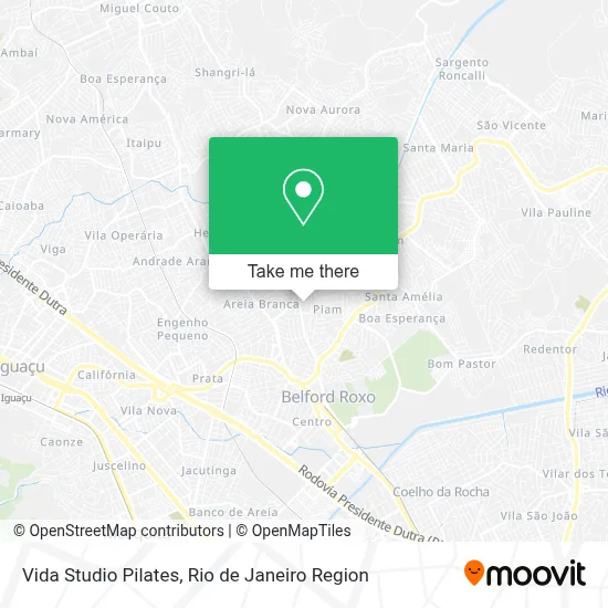 Vida Studio Pilates map