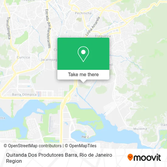 Quitanda Dos Produtores Barra map