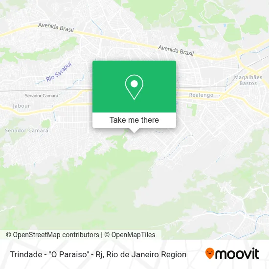 Trindade - "O Paraiso"  - Rj map