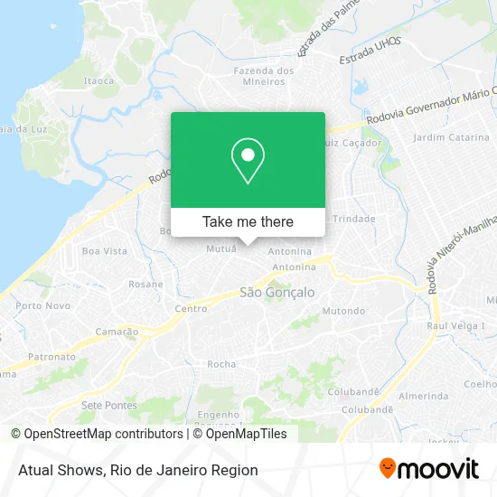 Atual Shows map